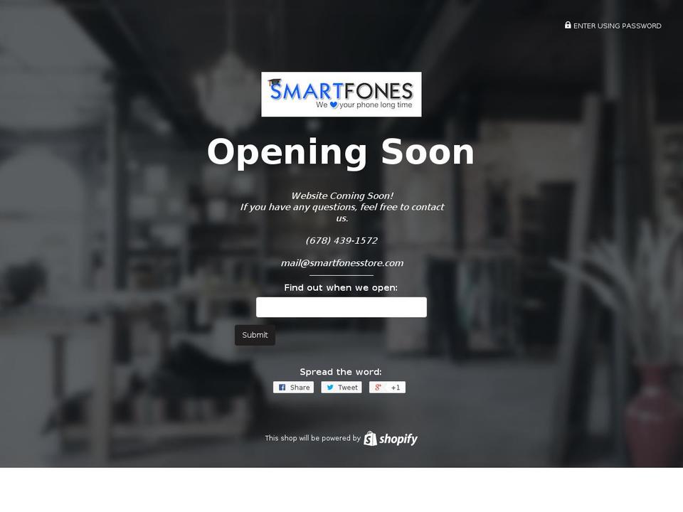 smart-fones.com shopify website screenshot
