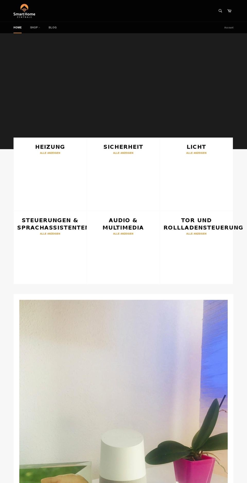 smart-home-zentrale.com — Shopify storefront screenshot