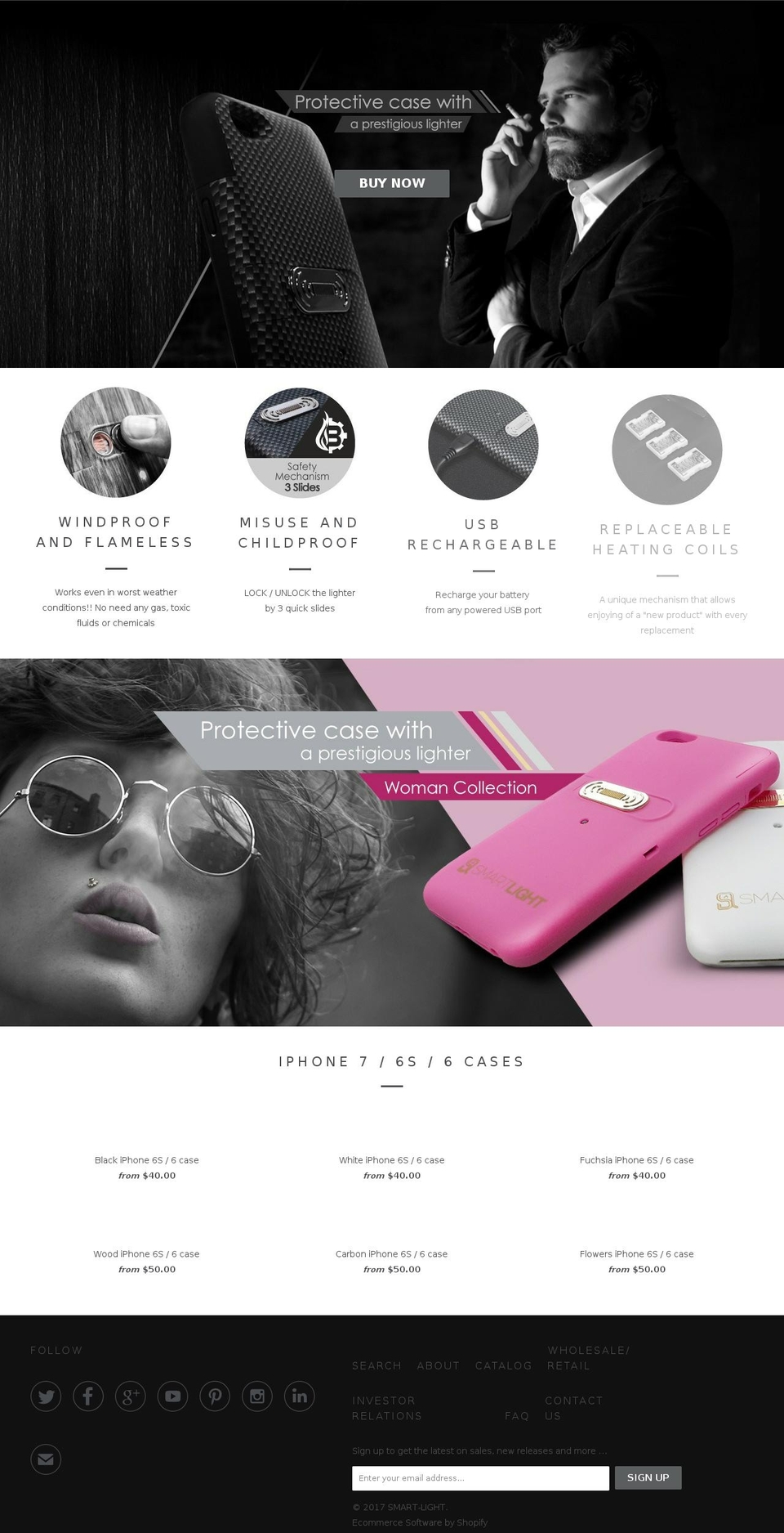 smart-light.com shopify website screenshot