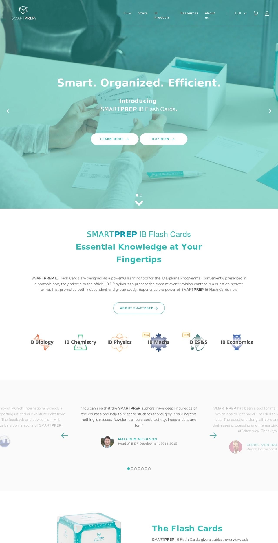 smart-prep.net shopify website screenshot