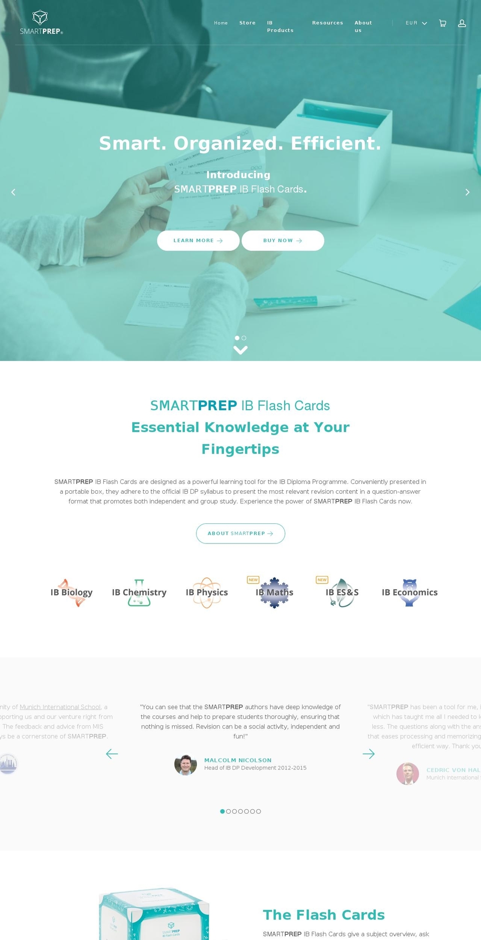 smart-prep.org shopify website screenshot