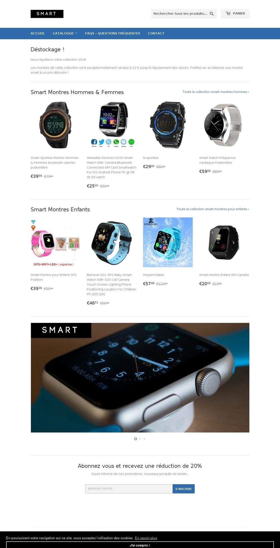 smart-watche.com — Shopify storefront screenshot