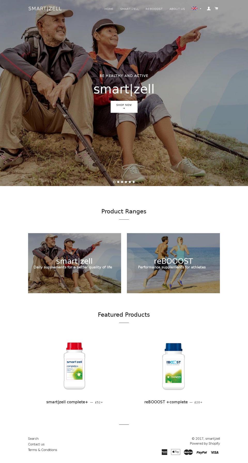 smart-zell.com shopify website screenshot