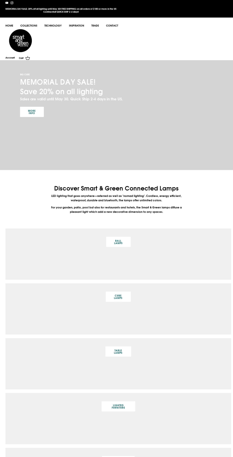 smartandgreenusa.com shopify website screenshot