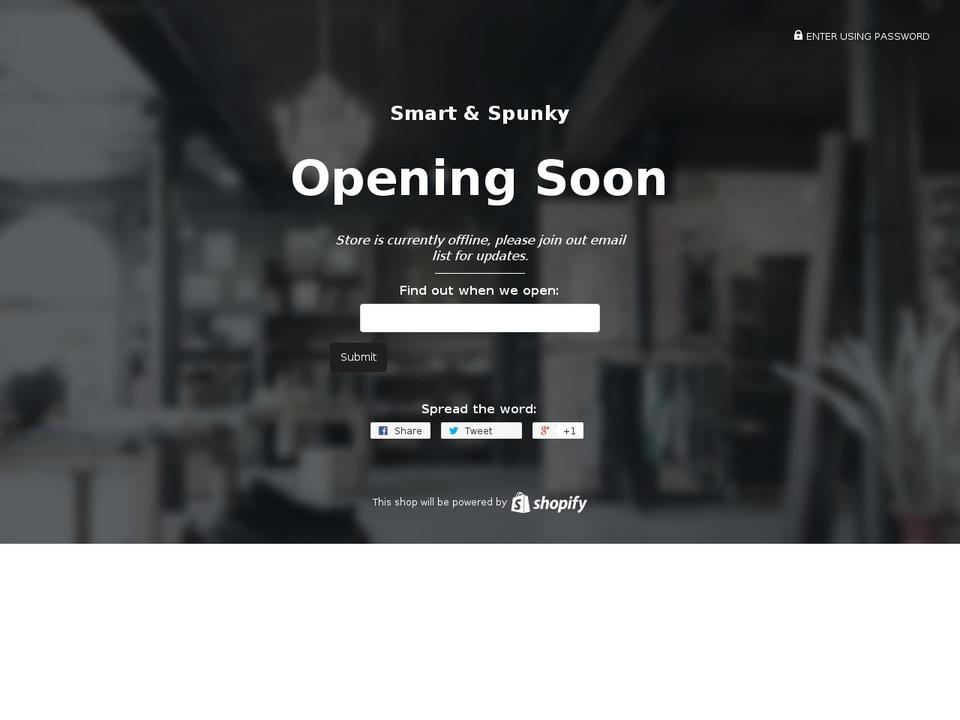 smartandspunky.com shopify website screenshot