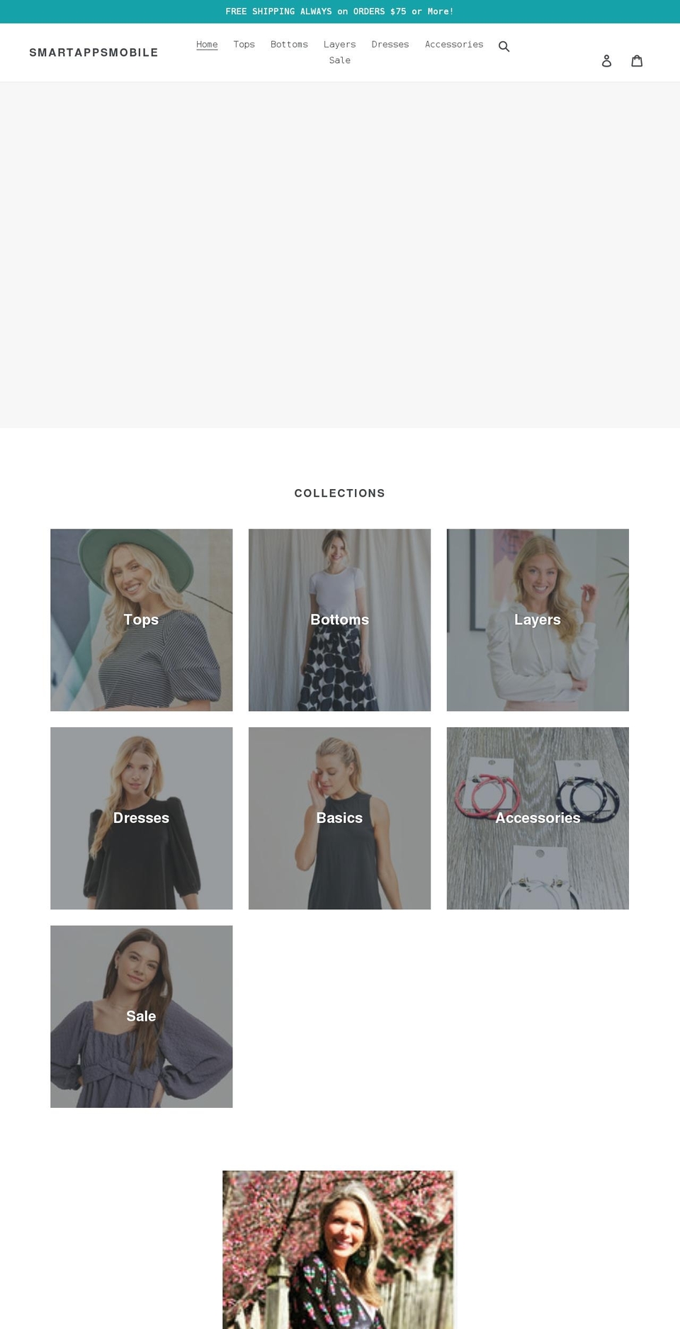 smartappsmobile.com shopify website screenshot