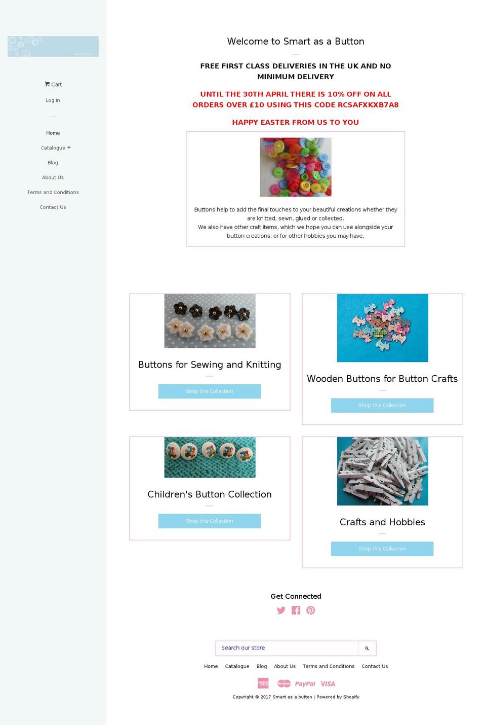 smartasabutton.com shopify website screenshot