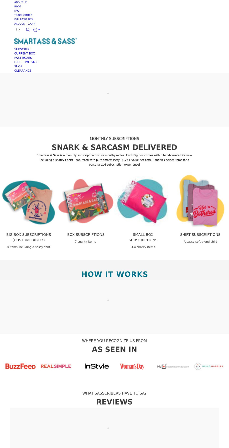 smartassandsass.com shopify website screenshot