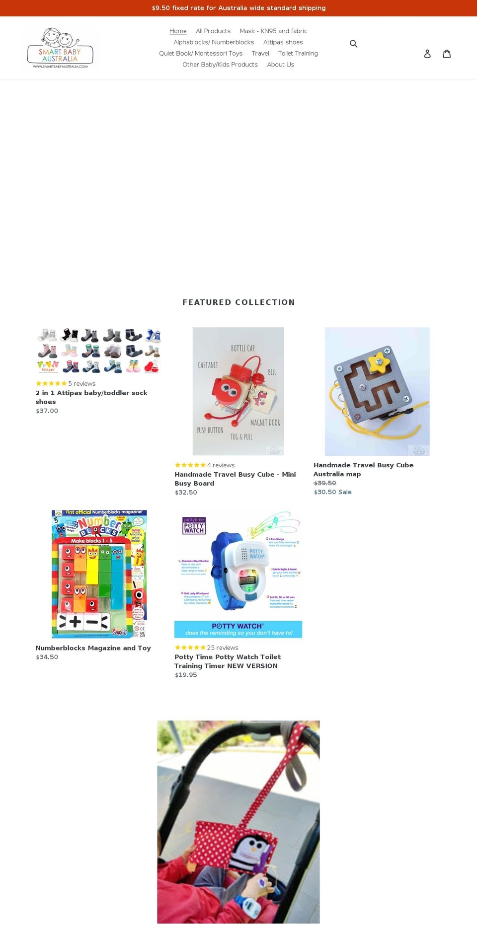 smartbabyaustralia.com shopify website screenshot