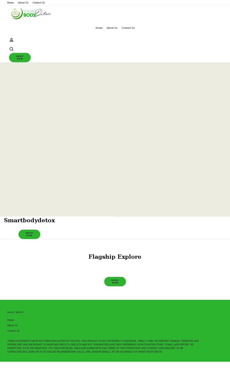 Flagship beta Shopify theme site example smartbodydetox.com