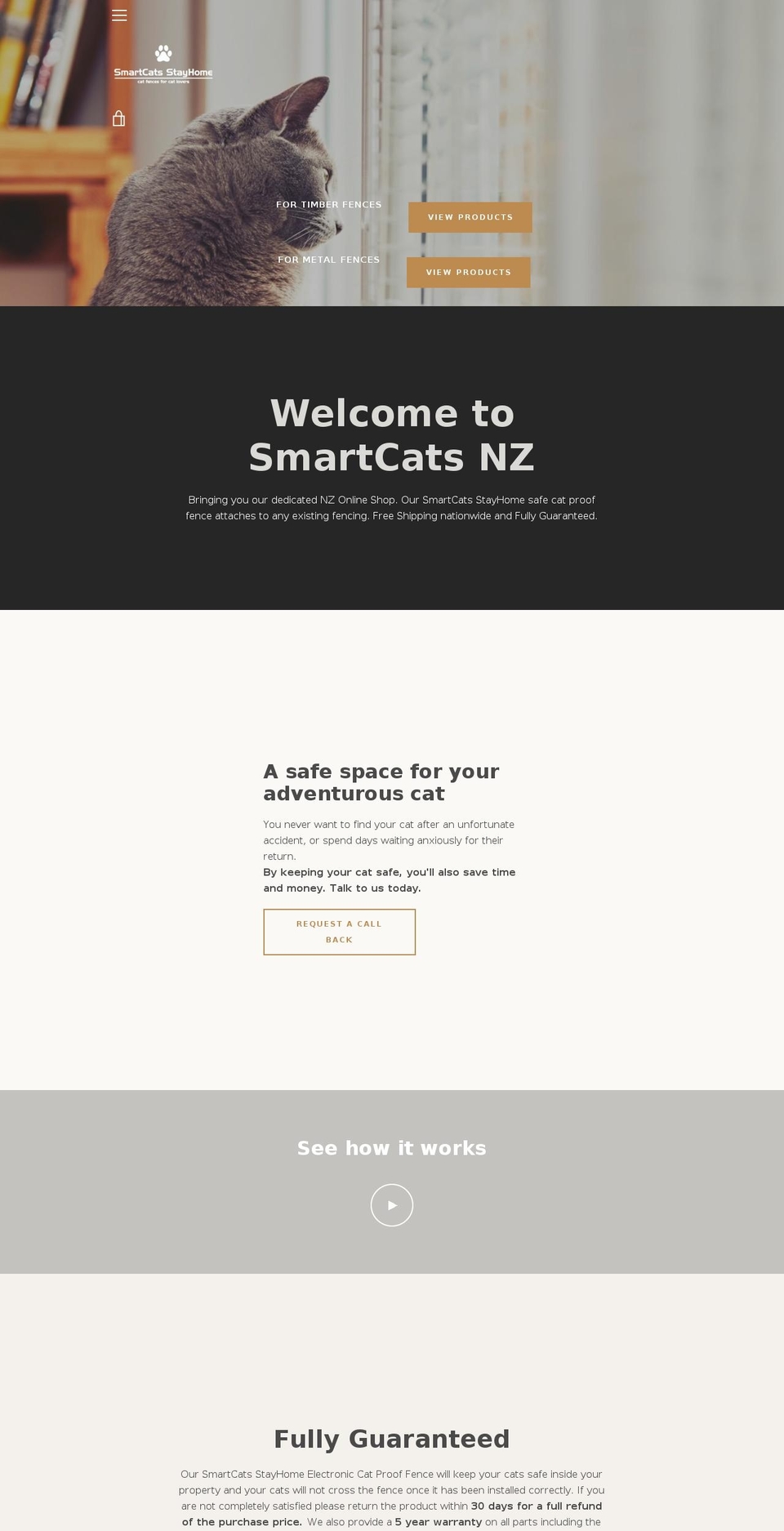 smartcats.co.nz shopify website screenshot