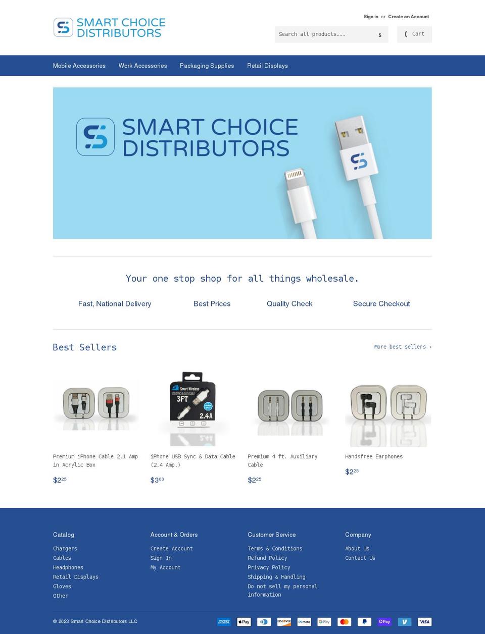 smartchoicedistributors.com shopify website screenshot