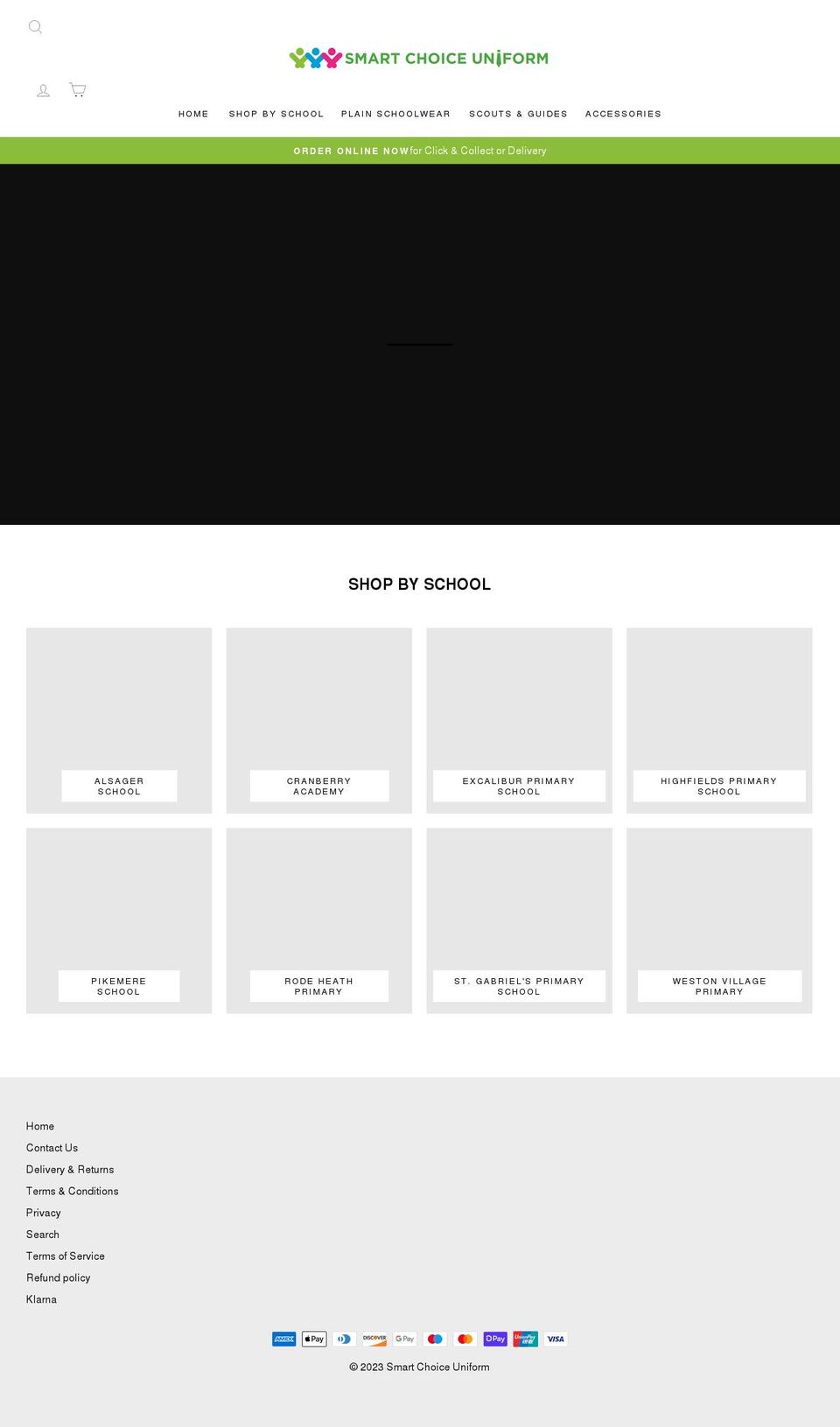 smartchoiceuniform.co.uk shopify website screenshot