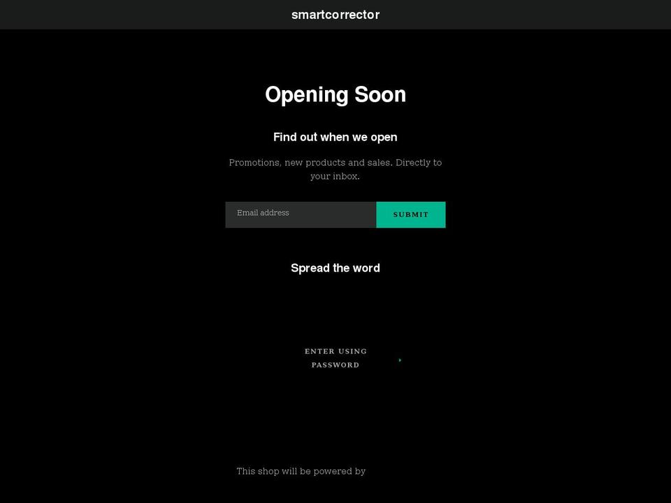 smartcorrector.myshopify.com shopify website screenshot