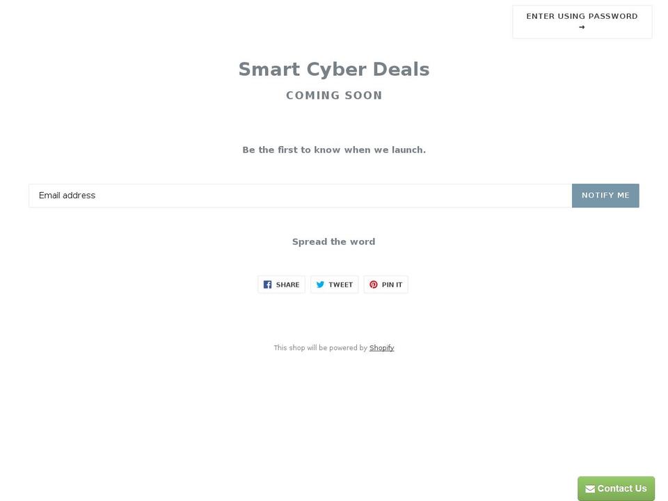 smartcyberdeals.com shopify website screenshot