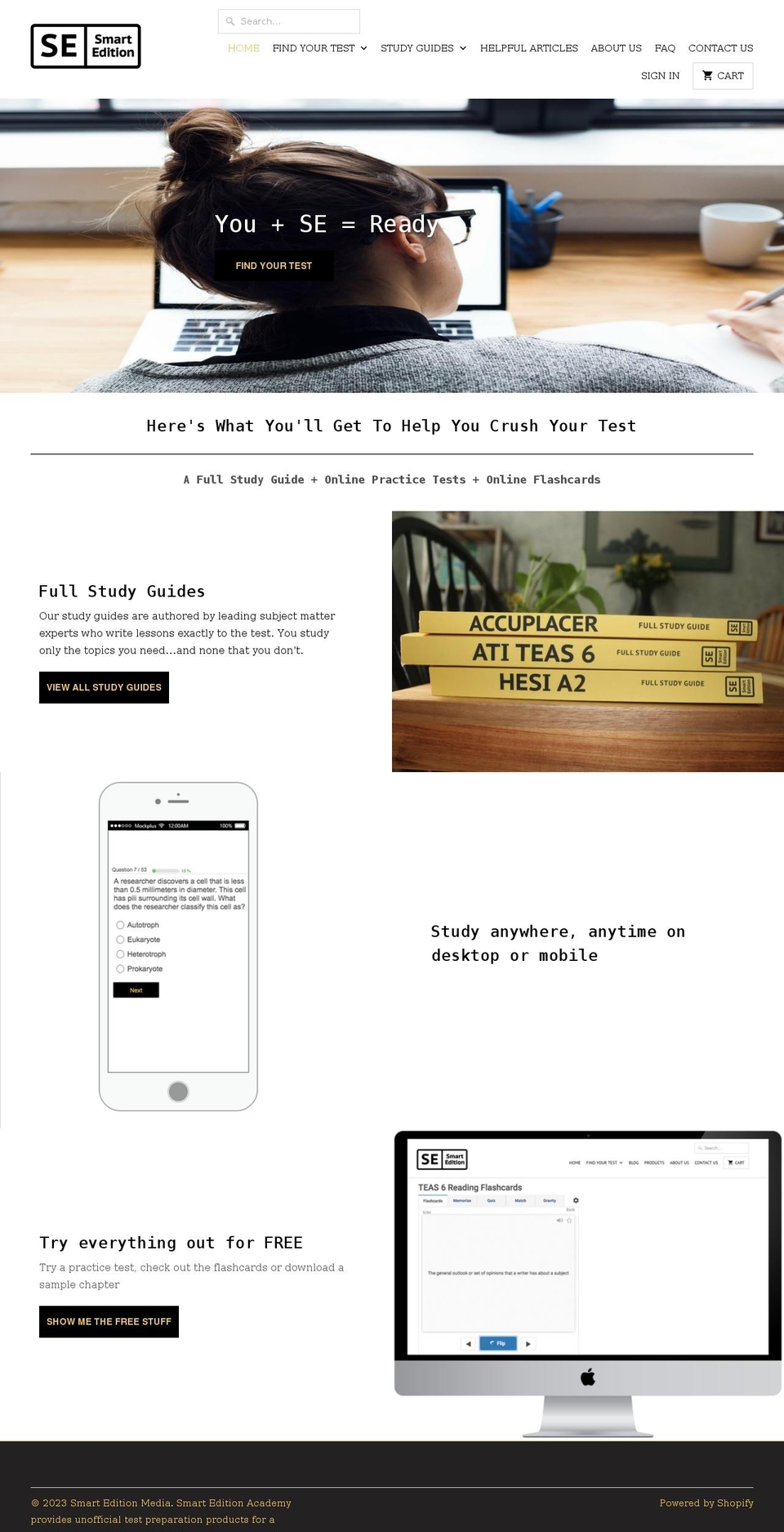 smarteditionmedia.com — Shopify storefront screenshot