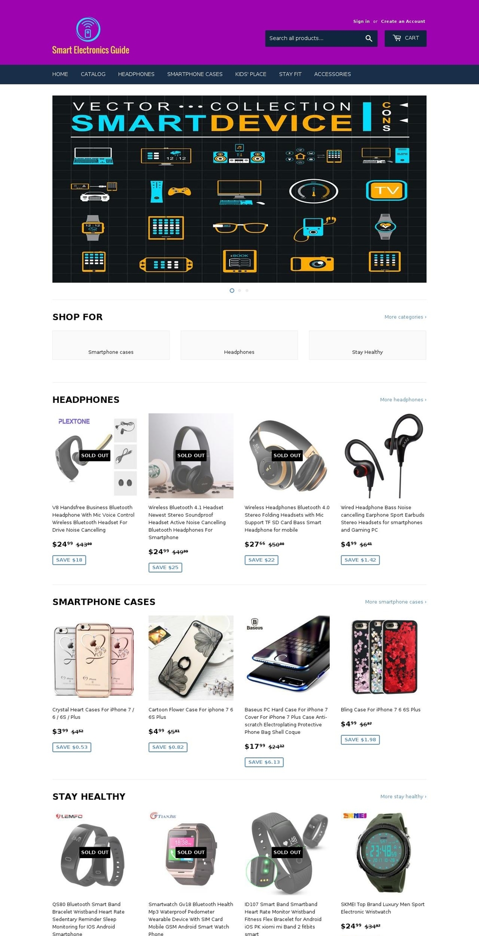 smartelectronicsguide.com — Shopify storefront screenshot