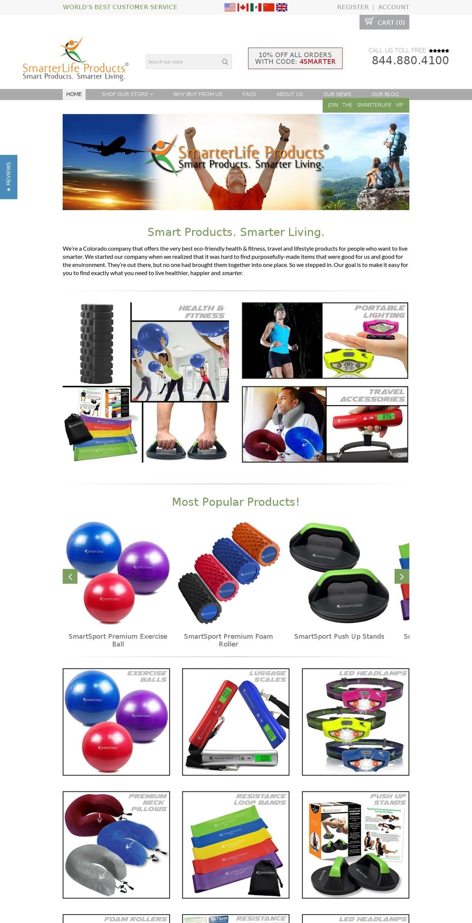 smarterlifeproducts.com shopify website screenshot