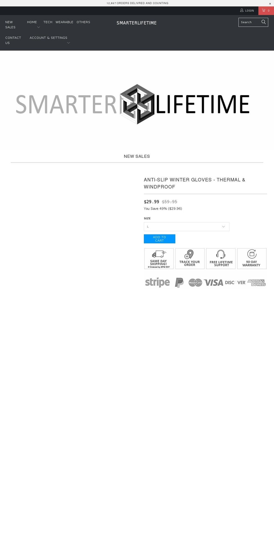 smarterlifetime.com — Shopify storefront screenshot