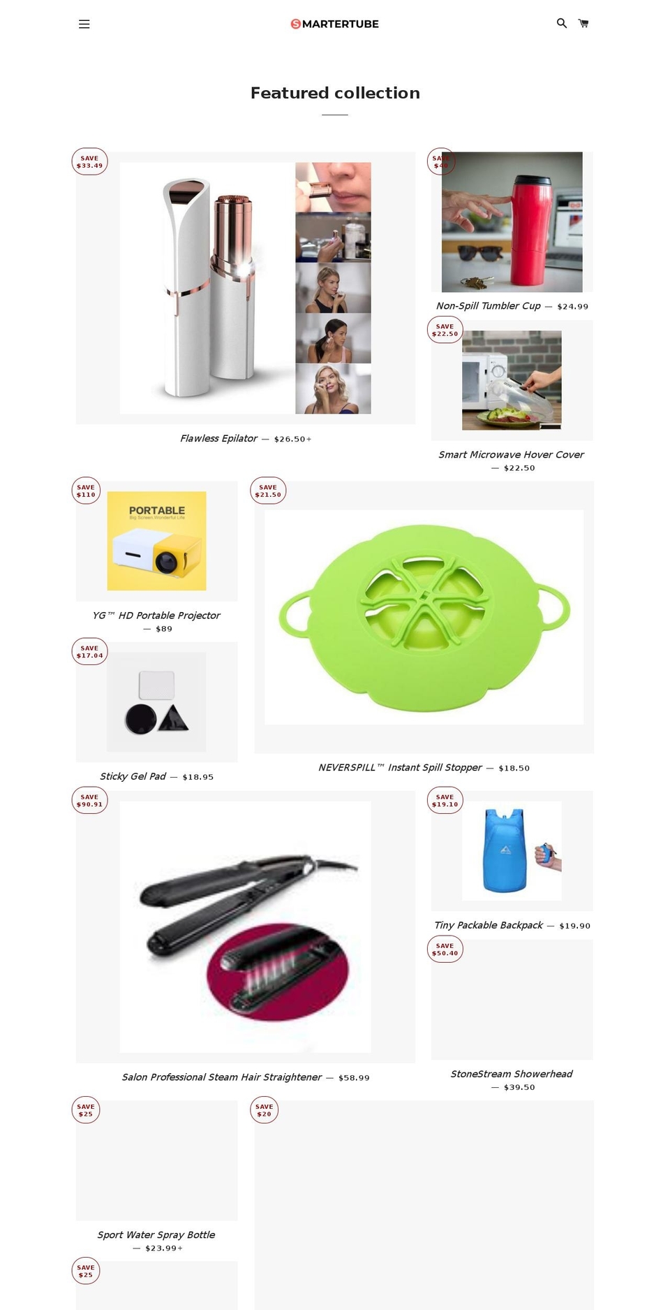 smartertube.com — Shopify storefront screenshot