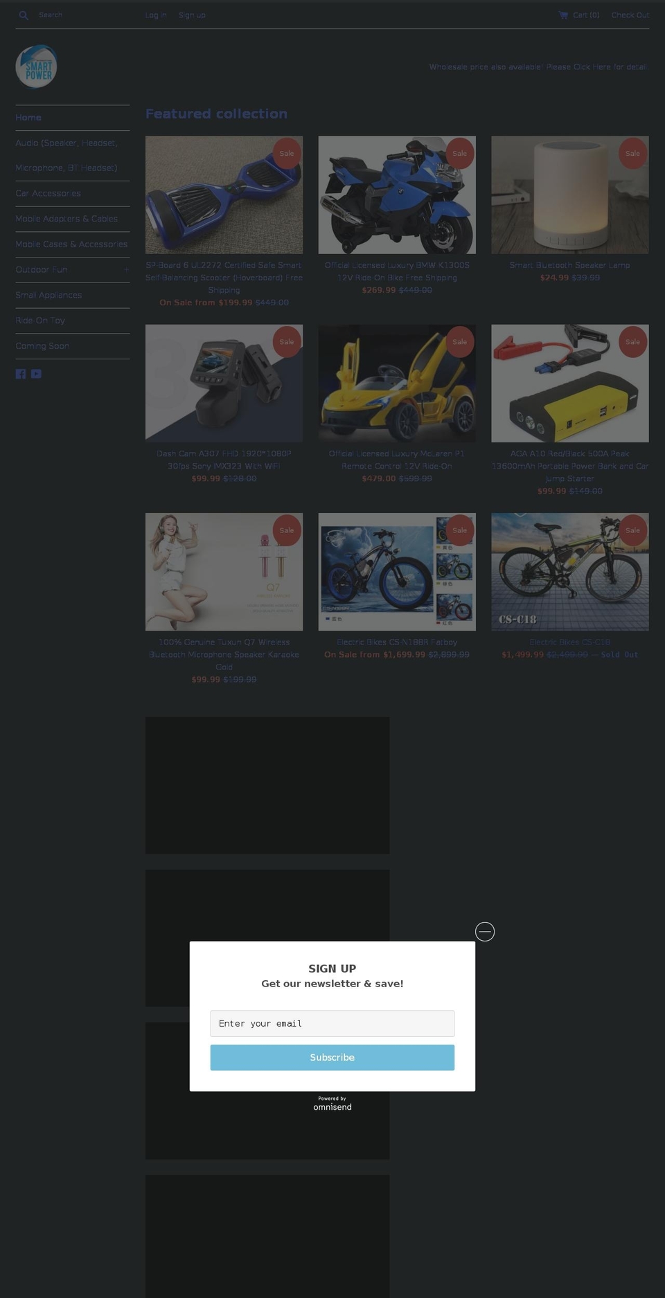 smartestore.ca shopify website screenshot
