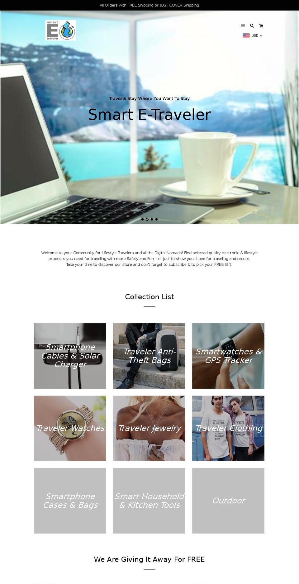 smartetraveler.com shopify website screenshot