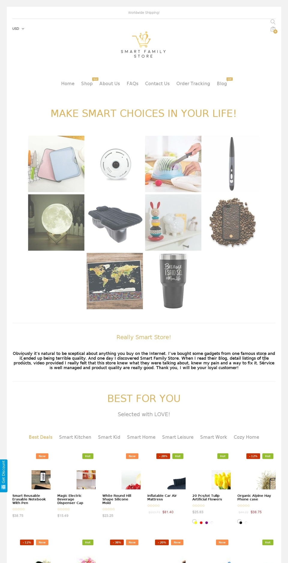 smartfamilystore.com — Shopify storefront screenshot