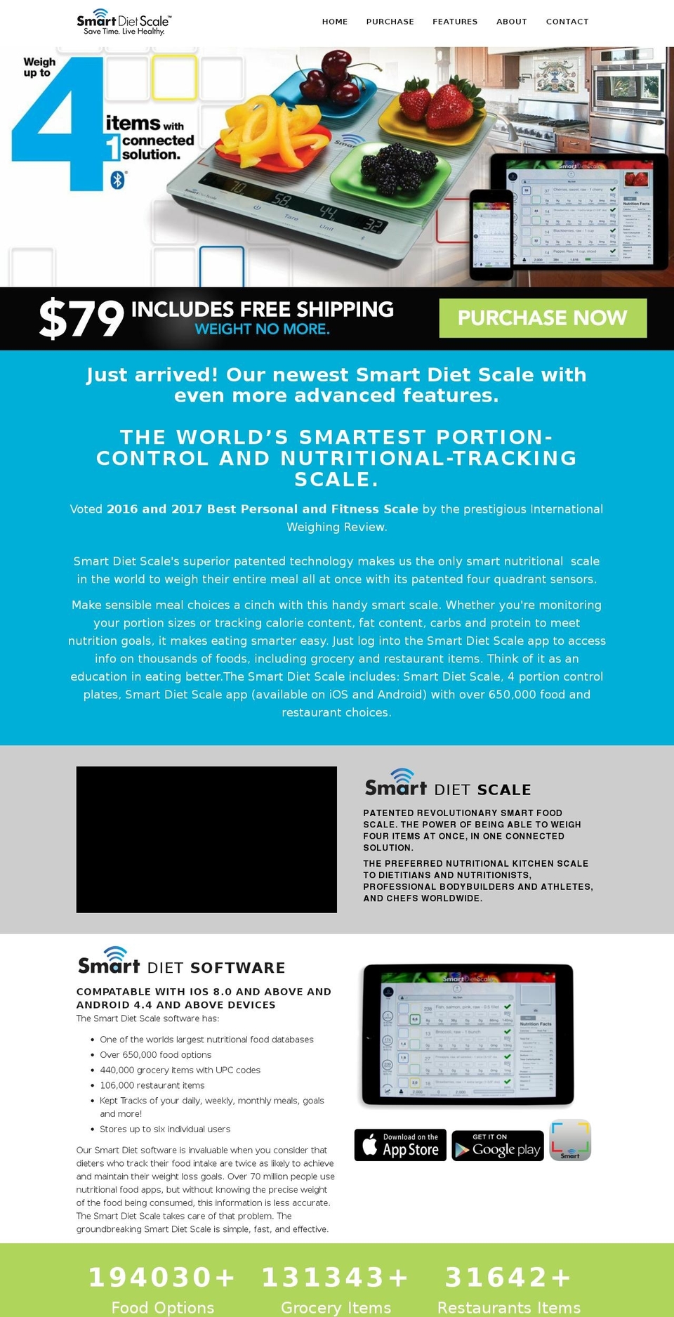smartfoodscale.com shopify website screenshot