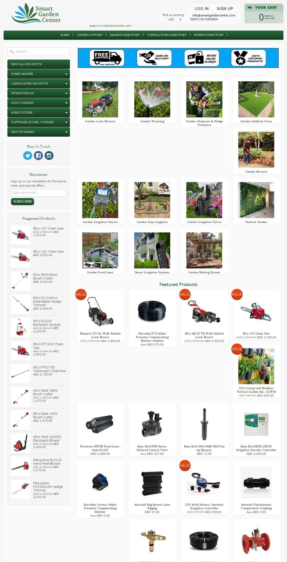 smartgardencenter.net shopify website screenshot