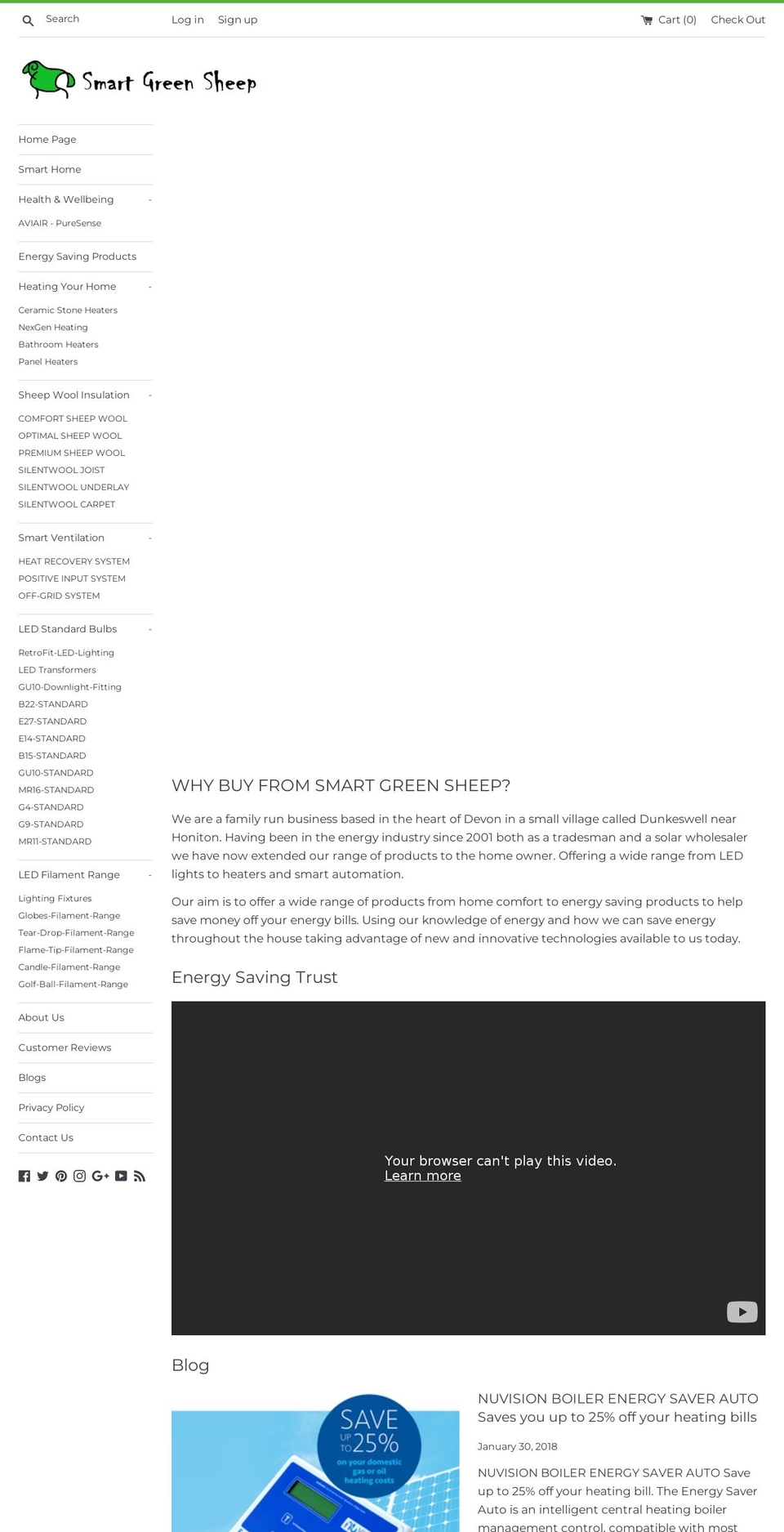 smartgreensheep.co.uk shopify website screenshot