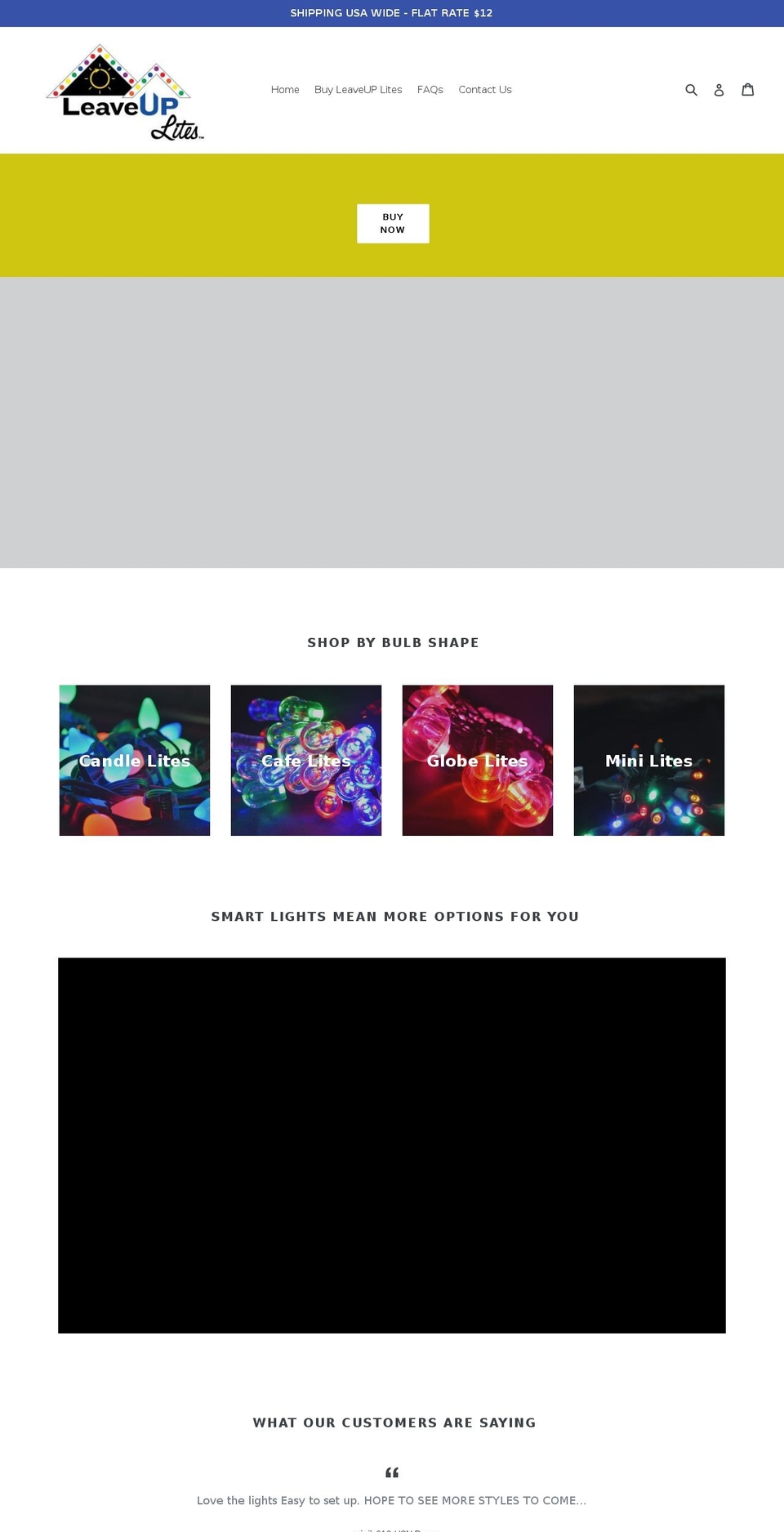 smartholidaylights.com shopify website screenshot
