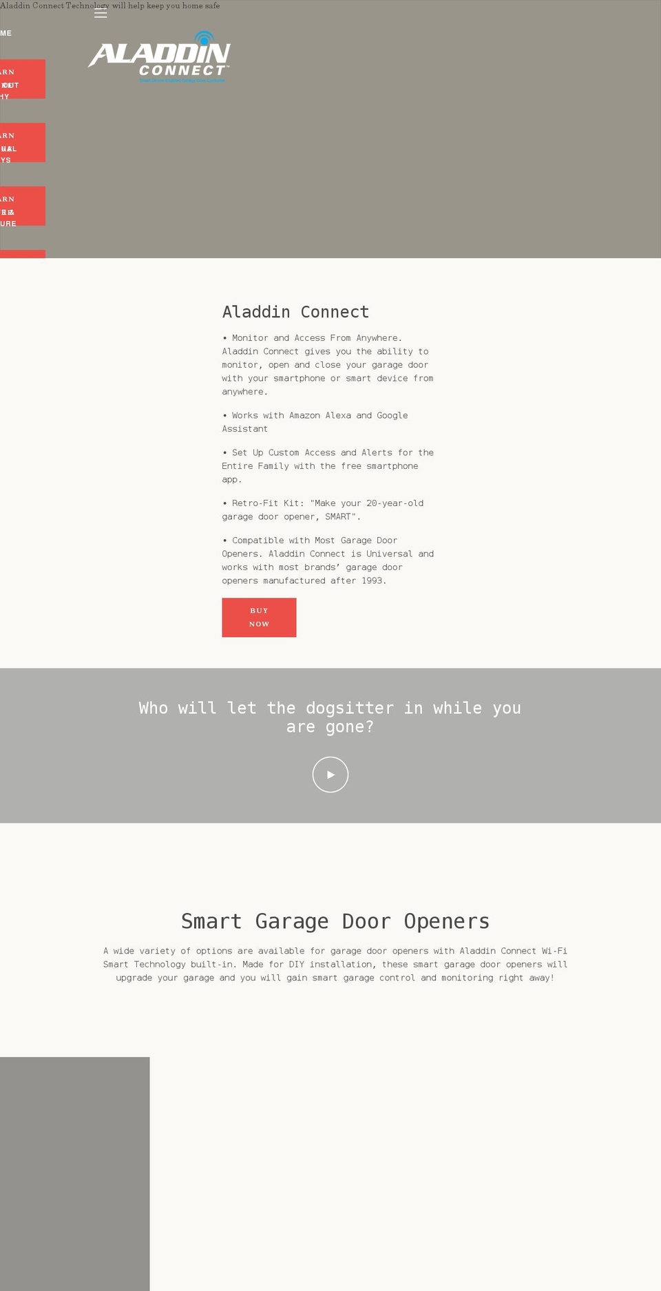 smarthomeconnectedgarage.com shopify website screenshot