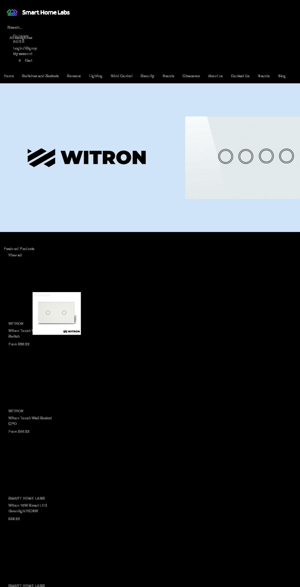 smarthomelabs.com.au shopify website screenshot