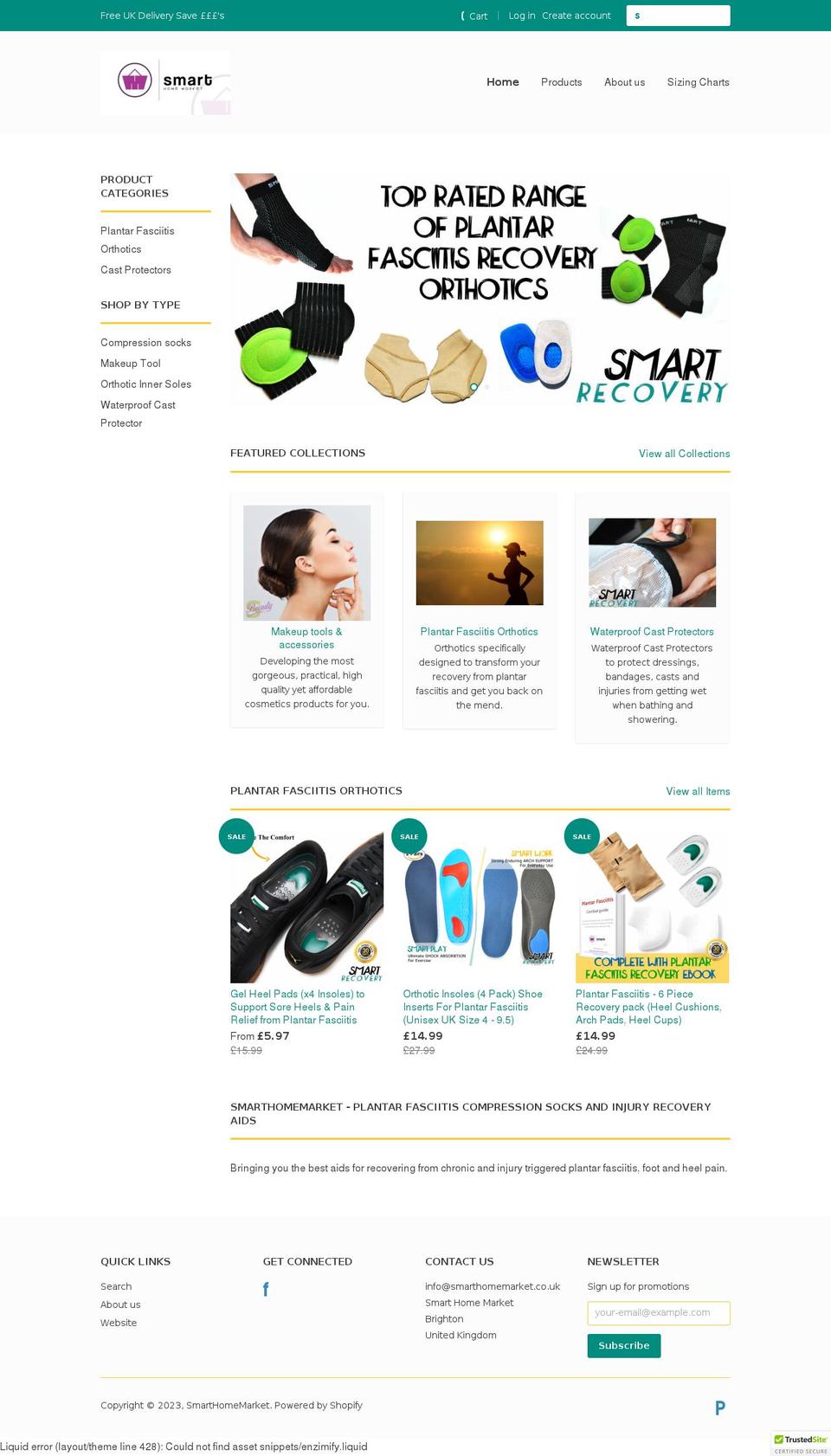 smarthomemarket.co.uk shopify website screenshot