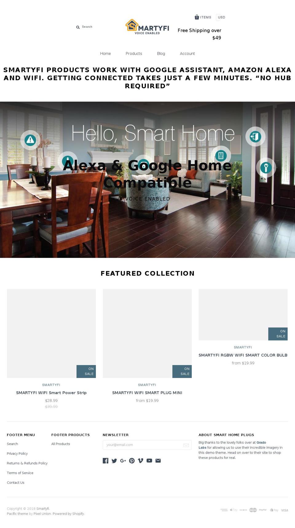 smarthomeplugs.com — Shopify storefront screenshot