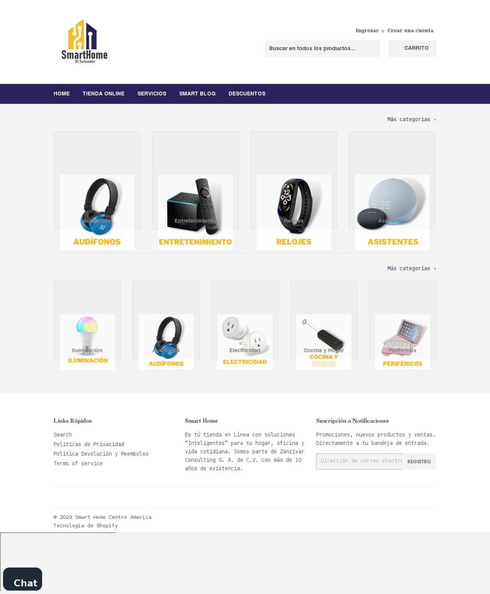 smarthomesv.com shopify website screenshot