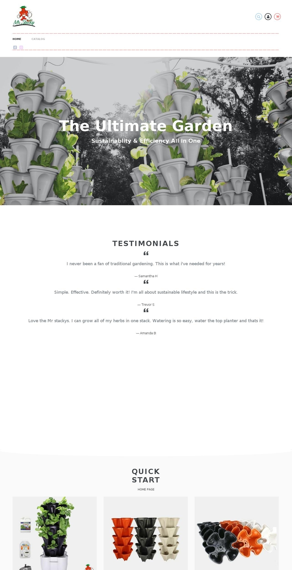 smarthydrogarden.com — Shopify storefront screenshot