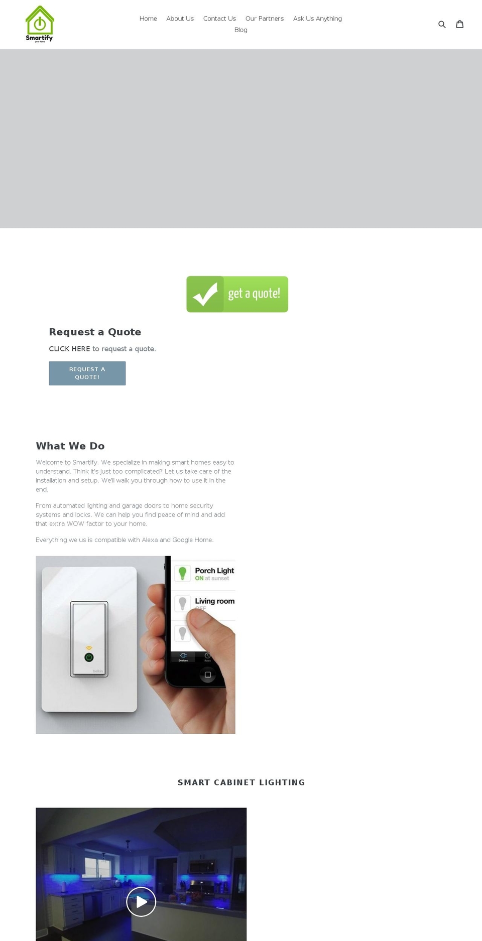 smartifyyourhome.com — Shopify storefront screenshot