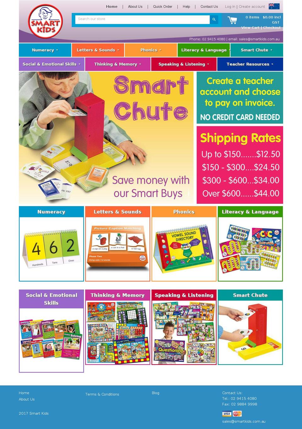 smartkids.com.au shopify website screenshot