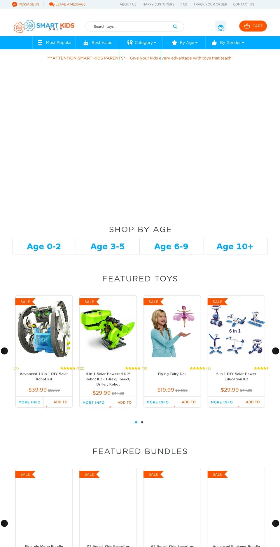 Smart Shopify theme site example smartkidsonly.com