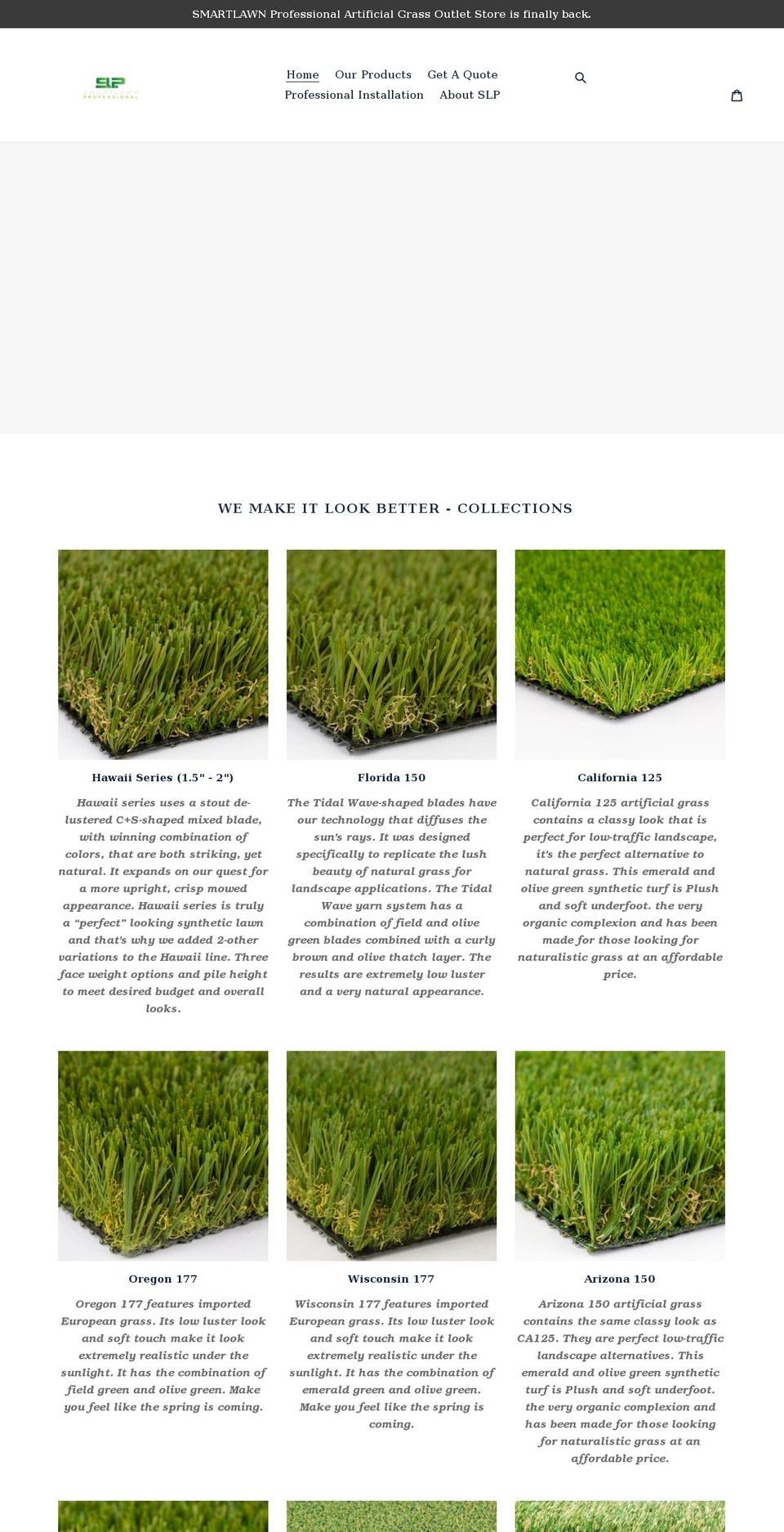 smartlawnpro.com shopify website screenshot
