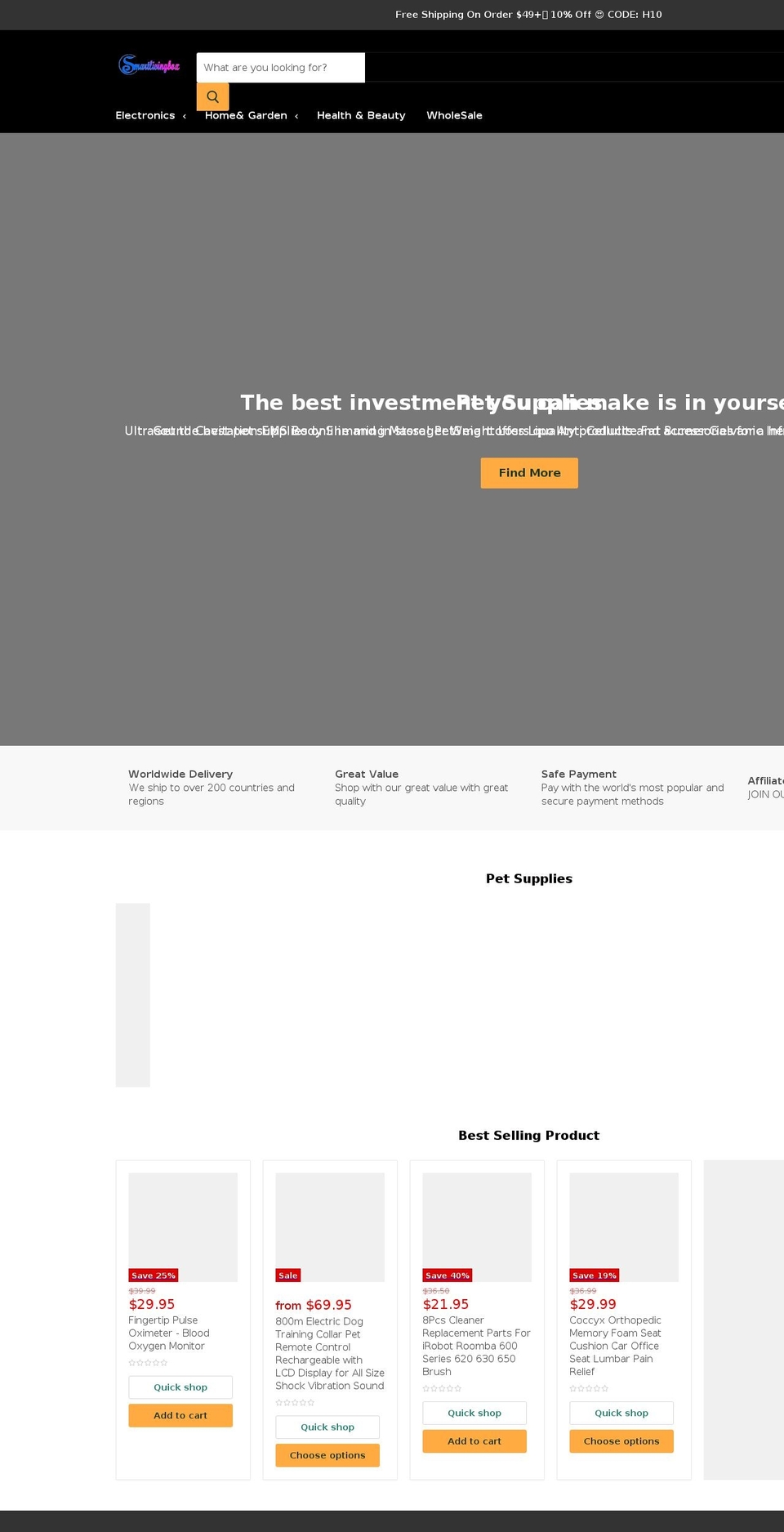 smartlivingbox.com shopify website screenshot