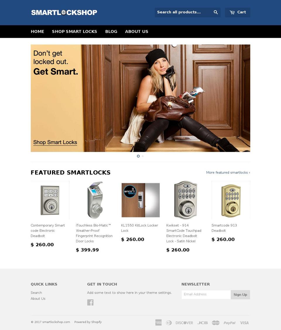 smartlockshop.com shopify website screenshot