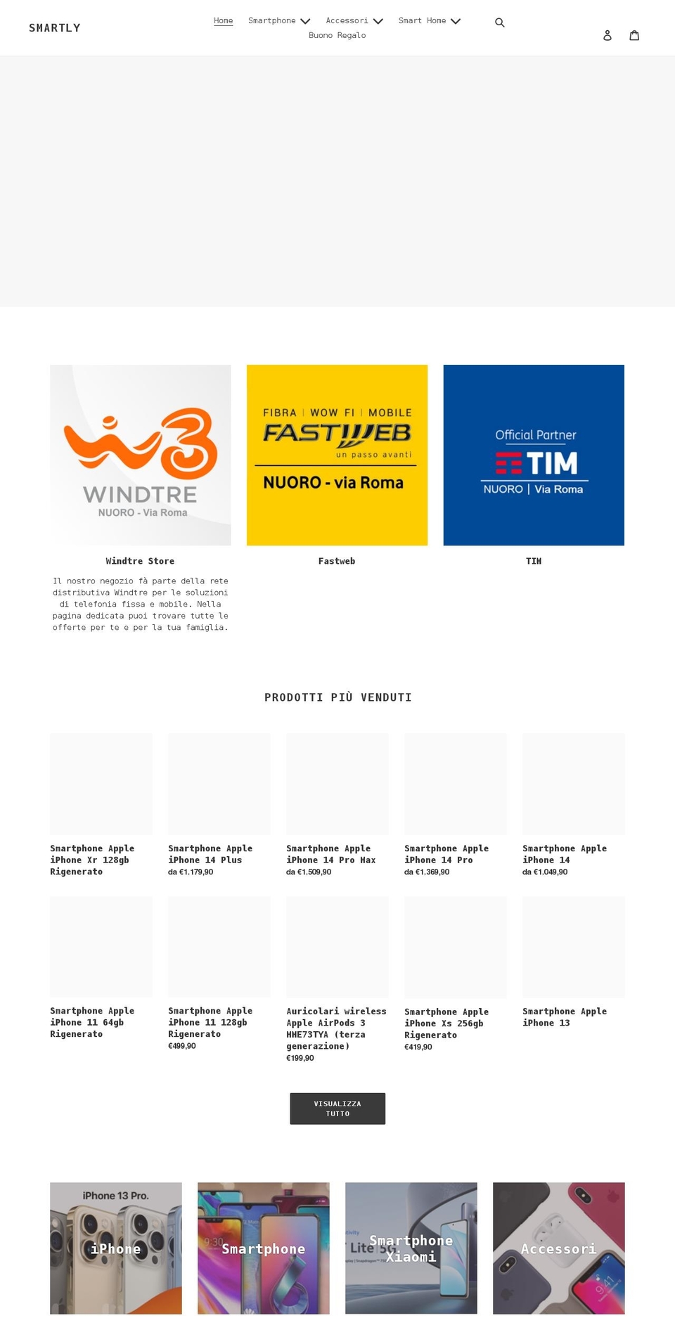 smartlyshop.it shopify website screenshot