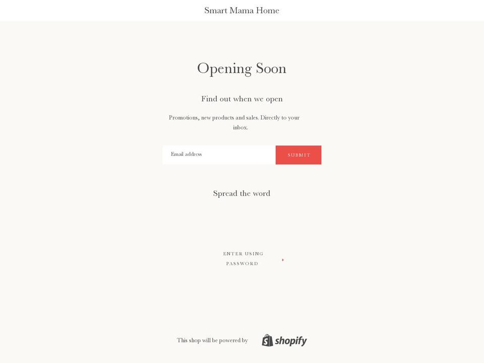 smartmamahome.com — Shopify storefront screenshot