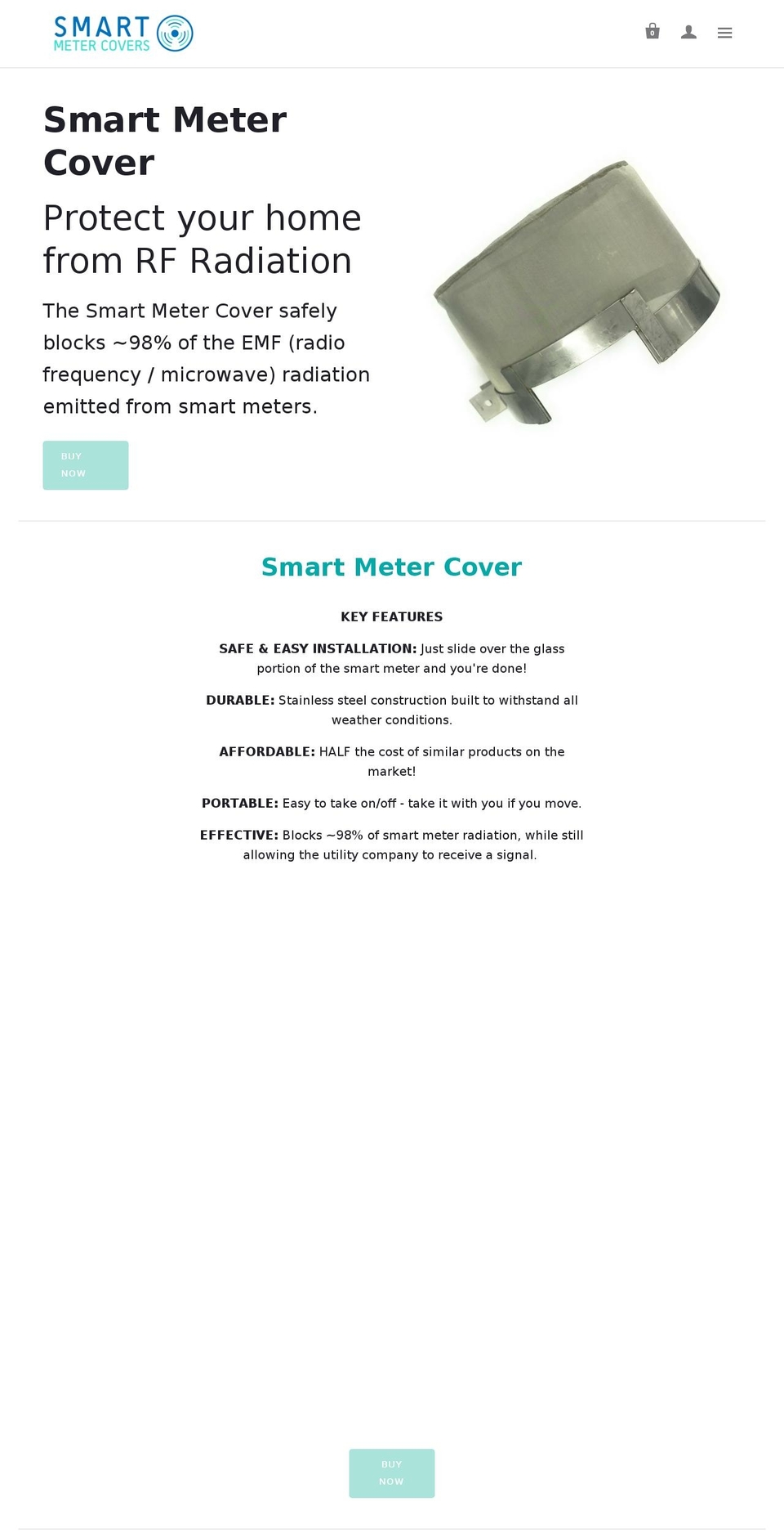 smartmetercovers.com — Shopify storefront screenshot