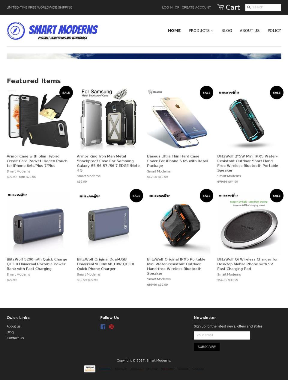 smartmoderns.com shopify website screenshot