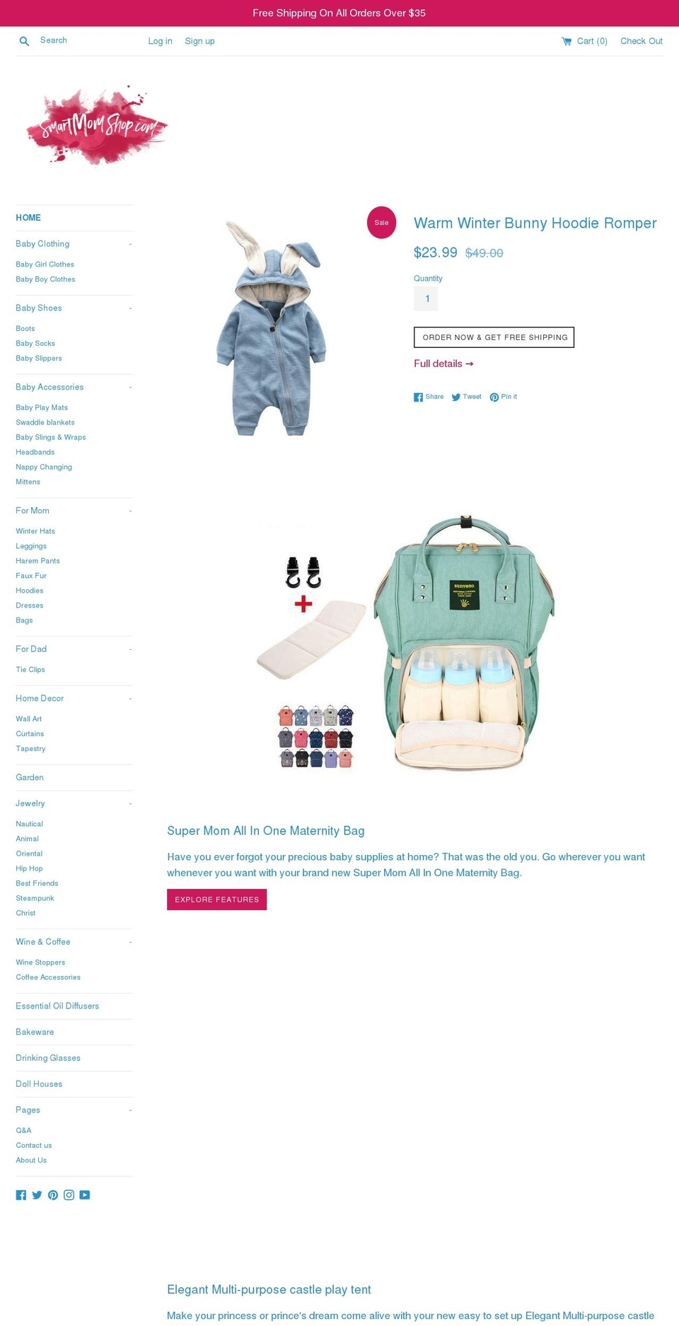 smartmomshop.com — Shopify storefront screenshot