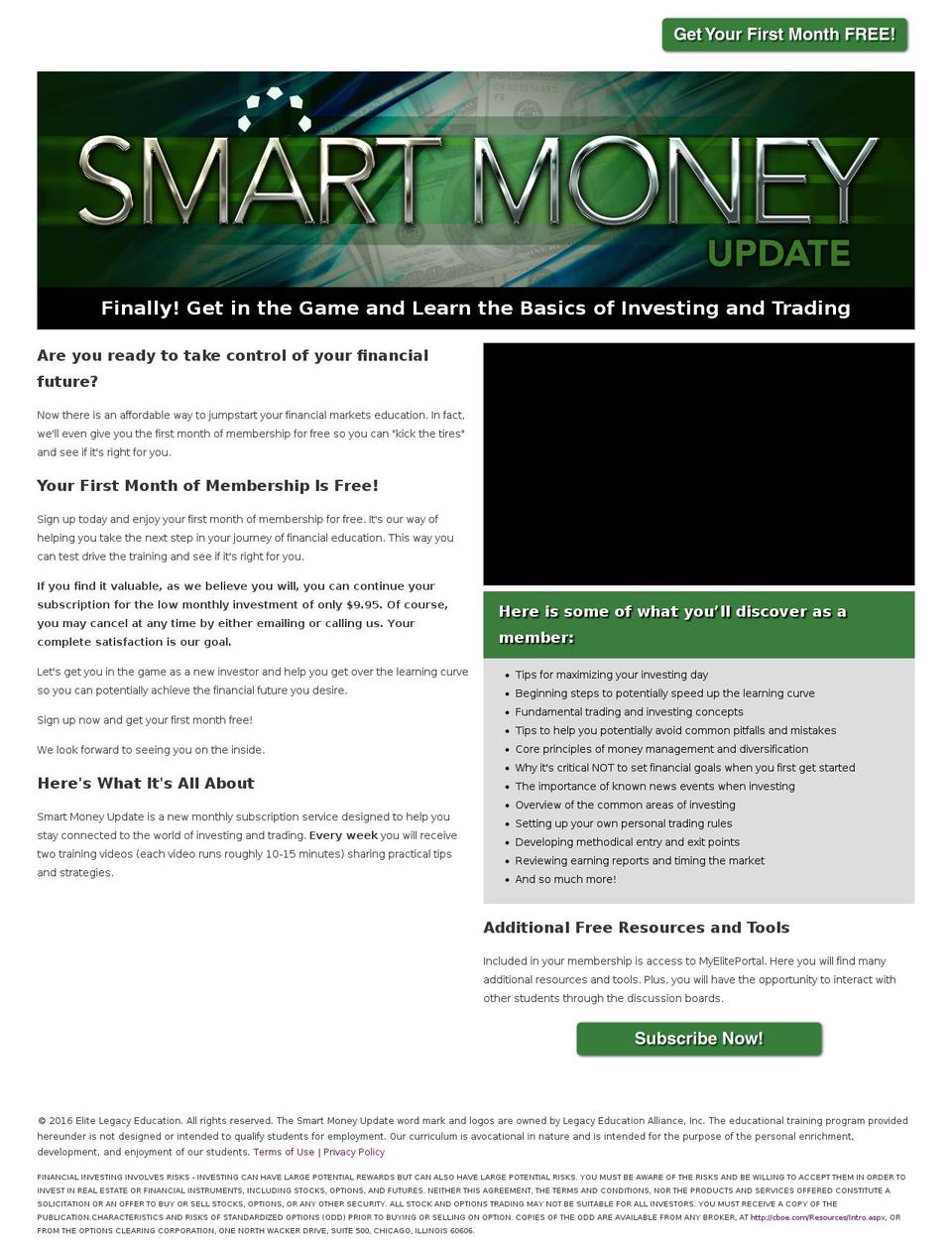 smartmoneyupdate.com shopify website screenshot