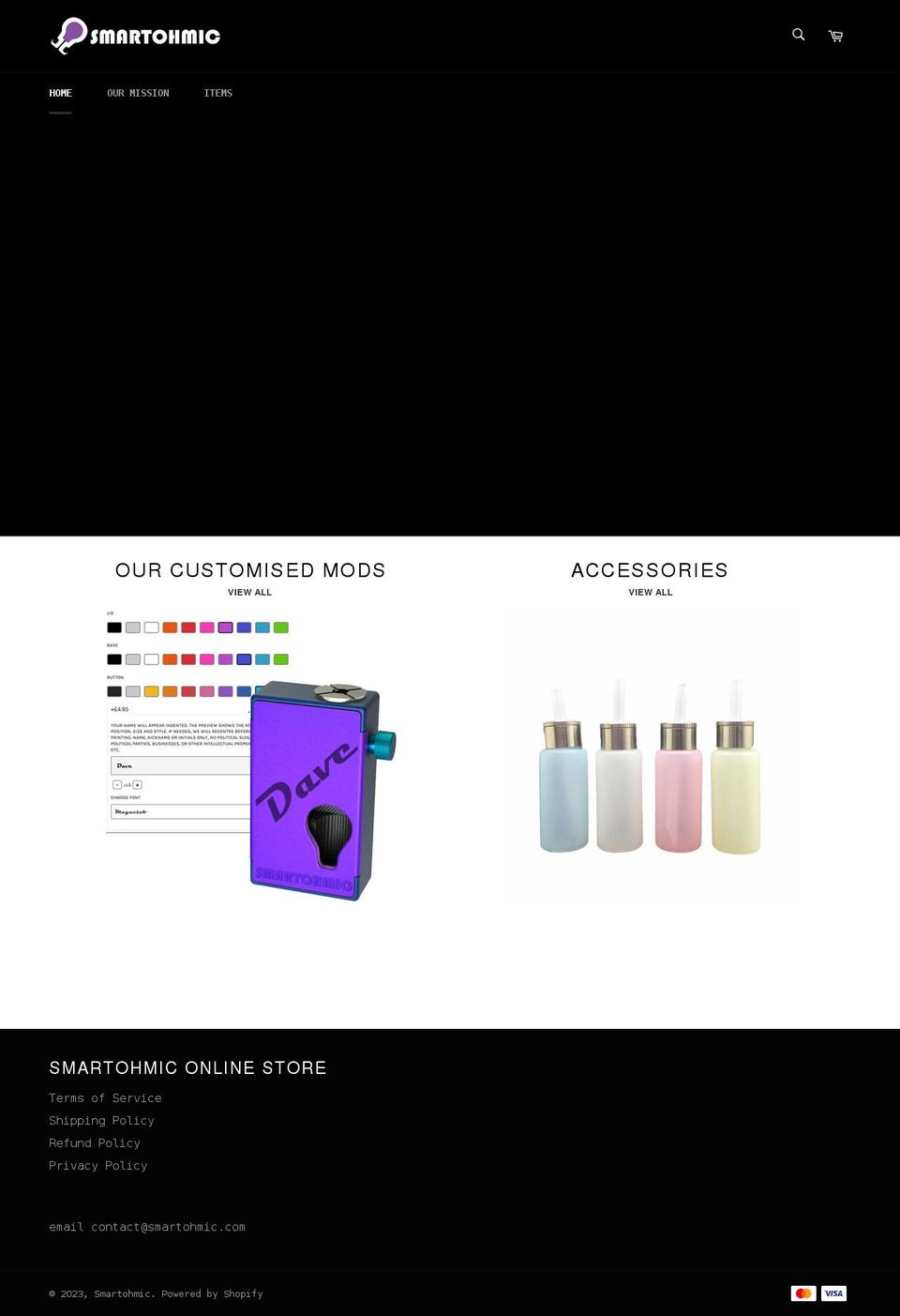 smartohmic.com shopify website screenshot